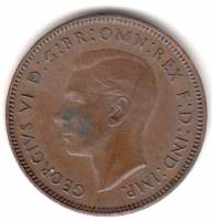 (1947) Монета Великобритания 1947 год 1 фартинг "Крапивник"  Бронза  XF